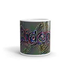 Load image into Gallery viewer, Aiden Mug Dark Rainbow 10oz front view