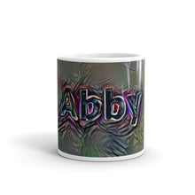Load image into Gallery viewer, Abby Mug Dark Rainbow 10oz front view
