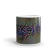 Load image into Gallery viewer, Jessica Mug Dark Rainbow 10oz front view