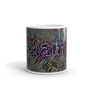 Liam Mug Dark Rainbow 10oz front view