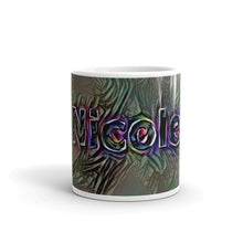 Load image into Gallery viewer, Nicole Mug Dark Rainbow 10oz front view