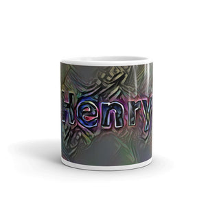 Henry Mug Dark Rainbow 10oz front view