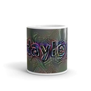 Hayley Mug Dark Rainbow 10oz front view