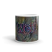 Load image into Gallery viewer, Neil Mug Dark Rainbow 10oz front view