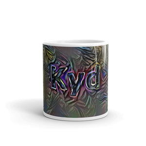 Kyd Mug Dark Rainbow 10oz front view