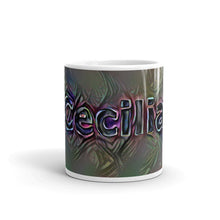 Load image into Gallery viewer, Cecilia Mug Dark Rainbow 10oz front view