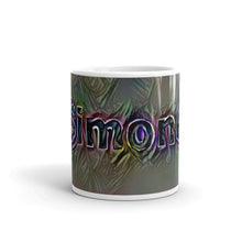 Load image into Gallery viewer, Simone Mug Dark Rainbow 10oz front view