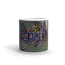 Load image into Gallery viewer, April Mug Dark Rainbow 10oz front view