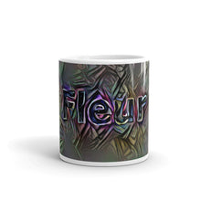 Load image into Gallery viewer, Fleur Mug Dark Rainbow 10oz front view
