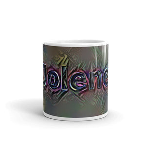 Jolene Mug Dark Rainbow 10oz front view