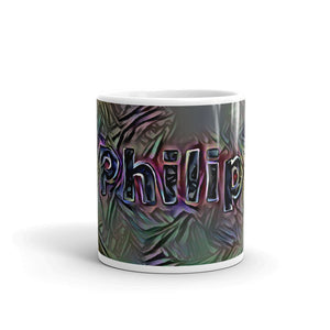Philip Mug Dark Rainbow 10oz front view