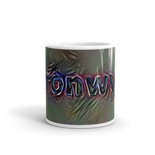 Load image into Gallery viewer, Bronwyn Mug Dark Rainbow 10oz front view