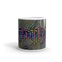 Load image into Gallery viewer, Emily Mug Dark Rainbow 10oz front view