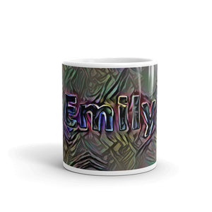 Emily Mug Dark Rainbow 10oz front view