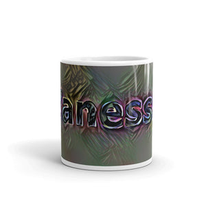 Vanessa Mug Dark Rainbow 10oz front view