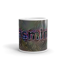 Load image into Gallery viewer, Jasmine Mug Dark Rainbow 10oz front view