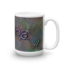 Load image into Gallery viewer, Karina Mug Dark Rainbow 15oz left view