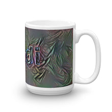 Load image into Gallery viewer, Ferdi Mug Dark Rainbow 15oz left view