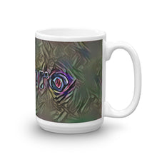 Load image into Gallery viewer, Jethro Mug Dark Rainbow 15oz left view