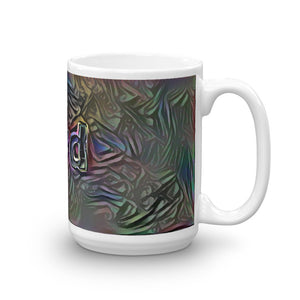 Kyd Mug Dark Rainbow 15oz left view
