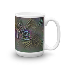 Load image into Gallery viewer, Ngaire Mug Dark Rainbow 15oz left view