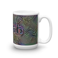 Load image into Gallery viewer, Elijah Mug Dark Rainbow 15oz left view