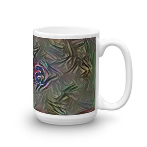 Mila Mug Dark Rainbow 15oz left view