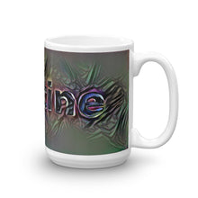 Load image into Gallery viewer, Kristine Mug Dark Rainbow 15oz left view