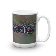 Load image into Gallery viewer, Charlene Mug Dark Rainbow 15oz left view