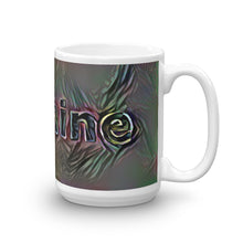Load image into Gallery viewer, Jasmine Mug Dark Rainbow 15oz left view