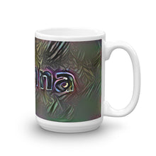 Load image into Gallery viewer, Joanna Mug Dark Rainbow 15oz left view