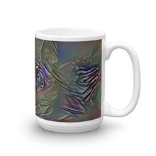 Load image into Gallery viewer, Min Mug Dark Rainbow 15oz left view