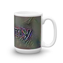 Load image into Gallery viewer, Tammy Mug Dark Rainbow 15oz left view