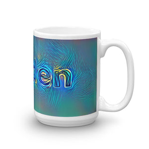 Zayden Mug Night Surfing 15oz left view
