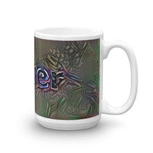 Load image into Gallery viewer, Oliver Mug Dark Rainbow 15oz left view