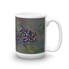 Load image into Gallery viewer, Bridget Mug Dark Rainbow 15oz left view