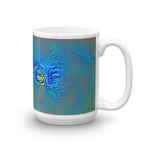 Asher Mug Night Surfing 15oz left view