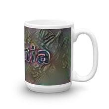 Load image into Gallery viewer, Sophia Mug Dark Rainbow 15oz left view