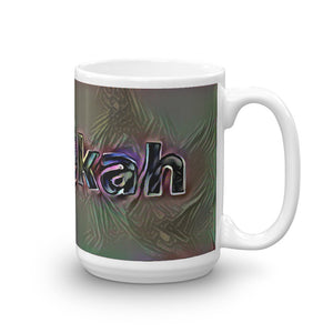 Rebekah Mug Dark Rainbow 15oz left view