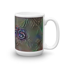 Load image into Gallery viewer, Doris Mug Dark Rainbow 15oz left view