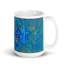 Load image into Gallery viewer, Lila Mug Night Surfing 15oz left view