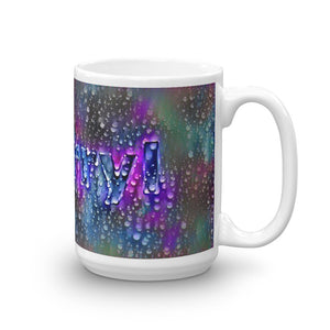 Sherryl Mug Wounded Pluviophile 15oz left view