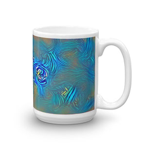 Ellie Mug Night Surfing 15oz left view