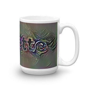 Annette Mug Dark Rainbow 15oz left view