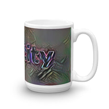 Load image into Gallery viewer, Felicity Mug Dark Rainbow 15oz left view