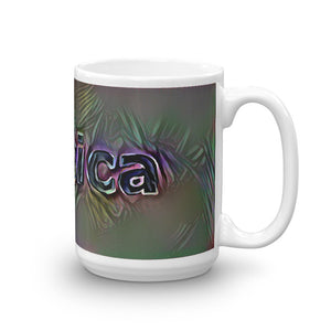 Jessica Mug Dark Rainbow 15oz left view