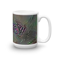 Load image into Gallery viewer, Nancy Mug Dark Rainbow 15oz left view