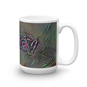 Nancy Mug Dark Rainbow 15oz left view