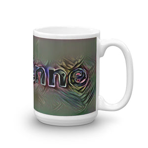 Adrienne Mug Dark Rainbow 15oz left view