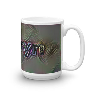 Sharyn Mug Dark Rainbow 15oz left view